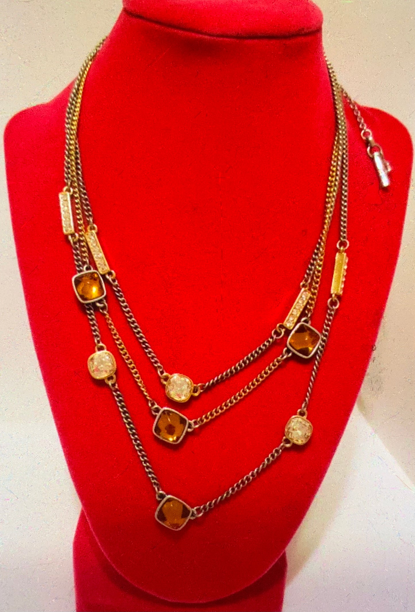 Beautiful Multi Gold & Silver Tone Necklace