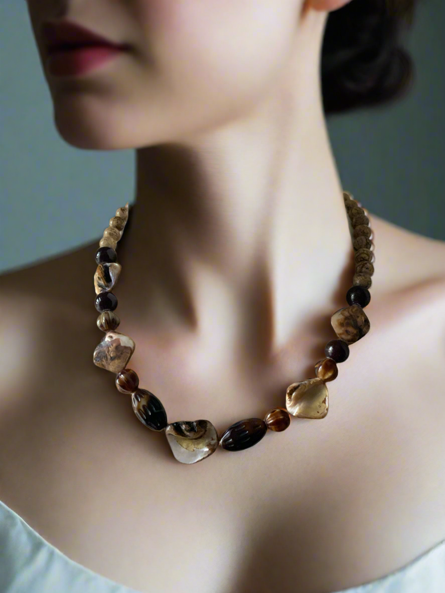 Unique Bohemian Vintage Style Gemstone Necklace