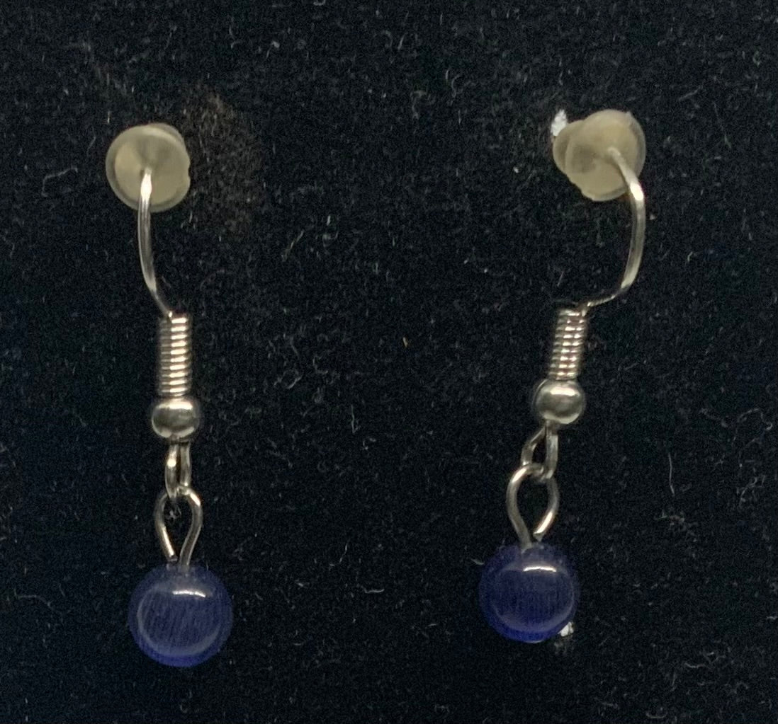 Beautiful Blue Labradorite Moon Stone Earrings