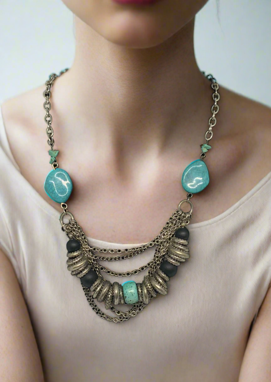 Paparazzi Faux Turquoise Necklace