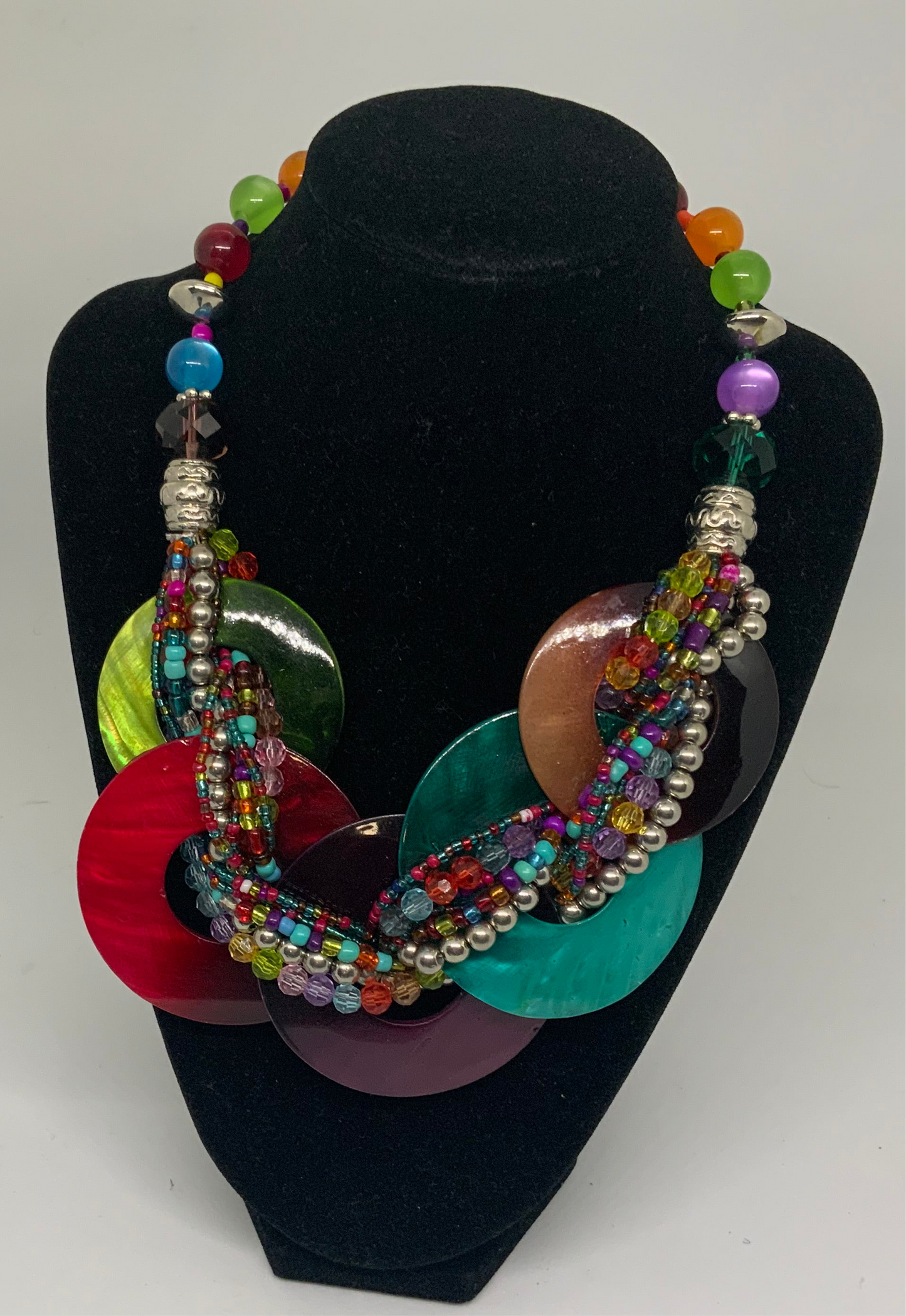 Belle Del Mar Multi Color Shell Necklace