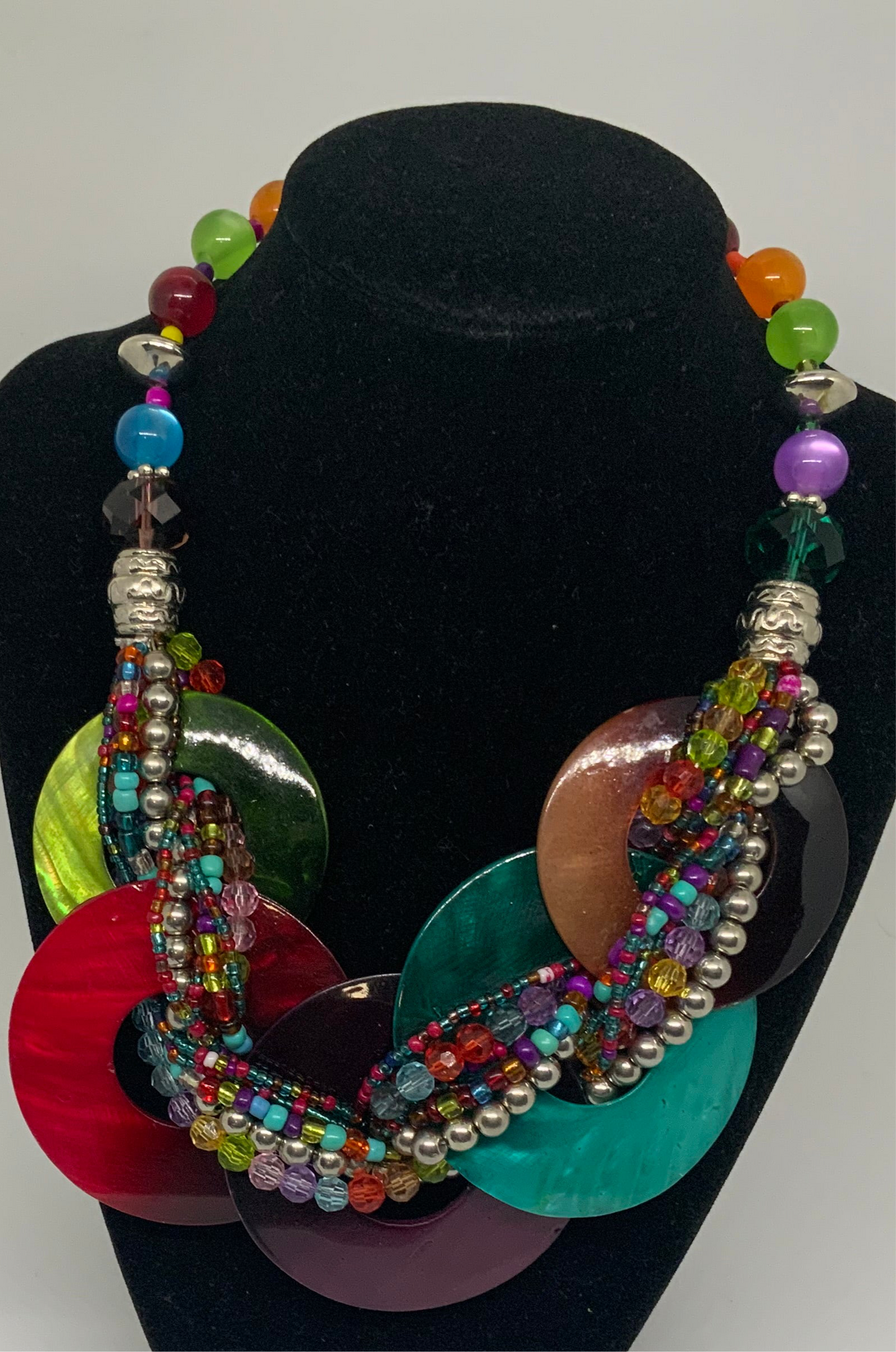 Belle Del Mar Multi Color Shell Necklace