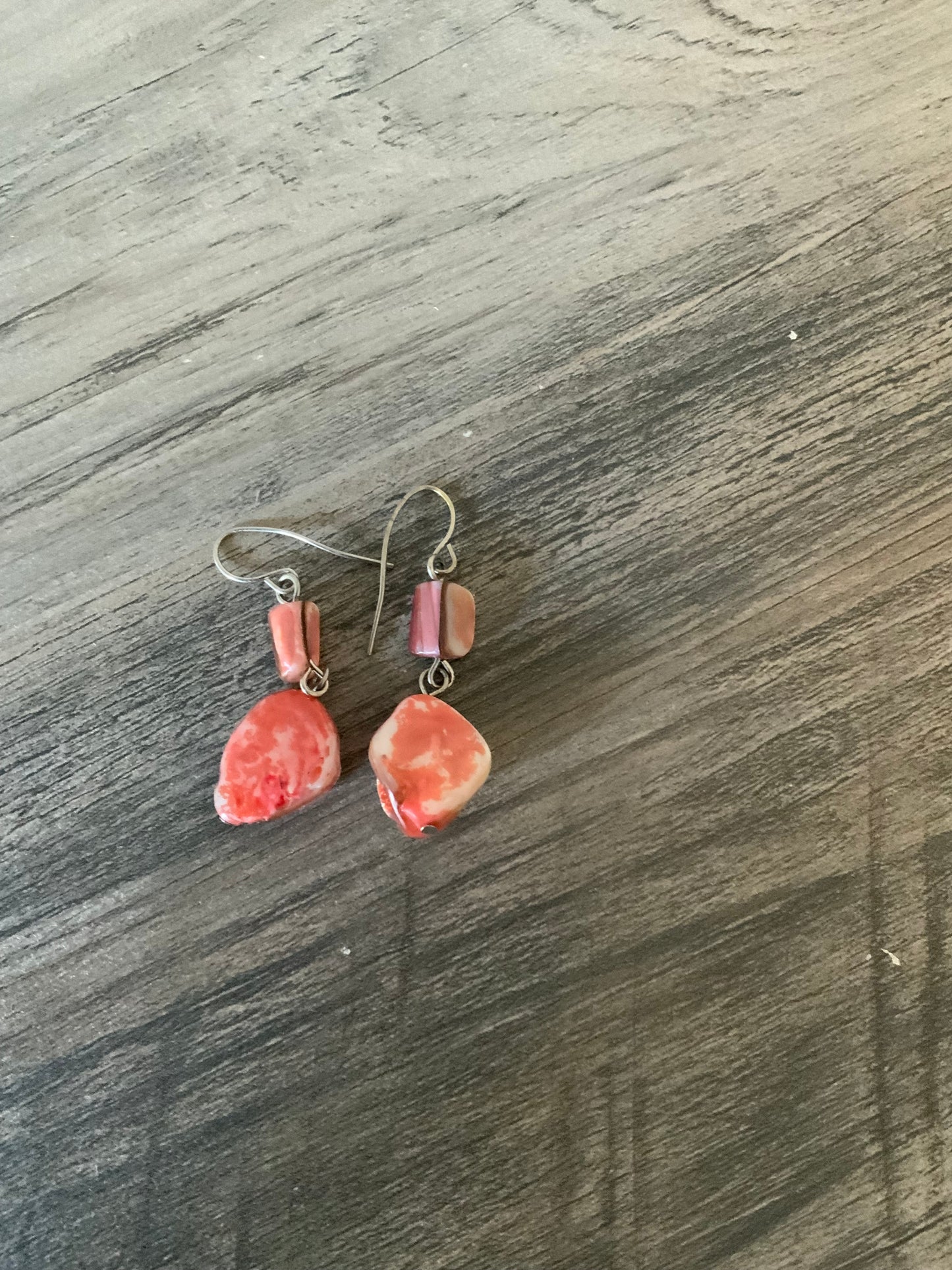 Elegant Peach Stone Earrings