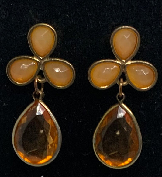 Elegant Target Peach Stud Dangle Earrings