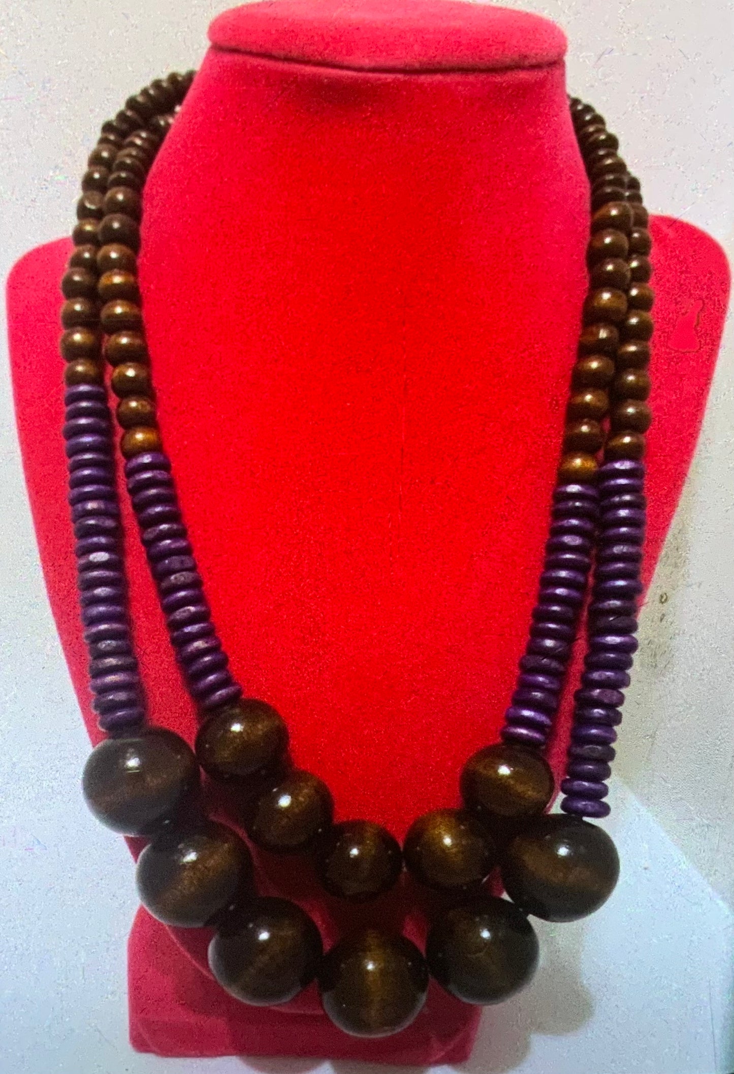 Vintage Double Strand Bead Necklace