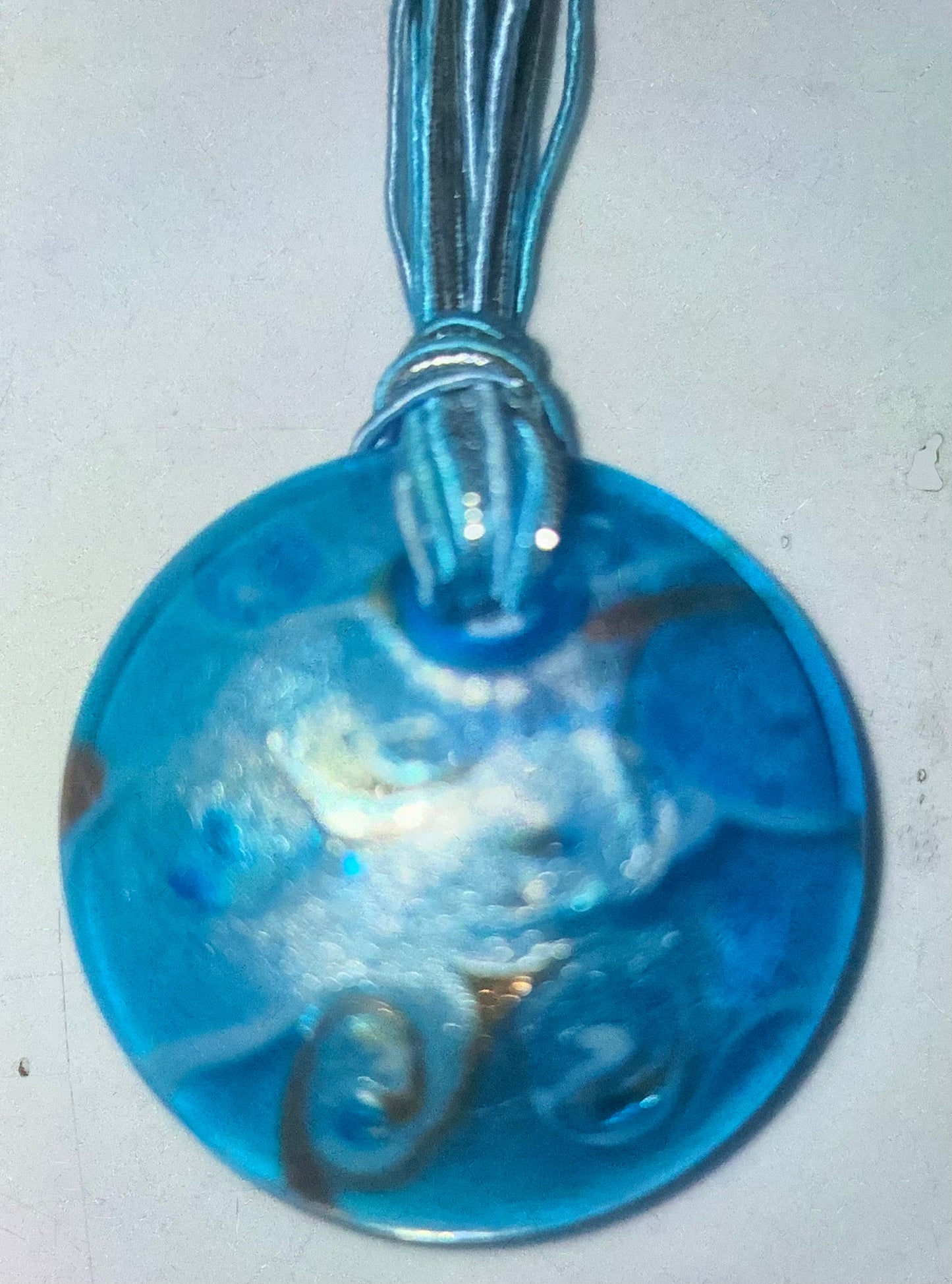 Art Glass Fused Millefiori Round Necklace